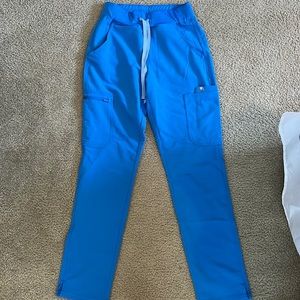 FIGS Women’s Capri Blue Yola High Waisted 2.0 Skinny Scrub Pants, Size XS